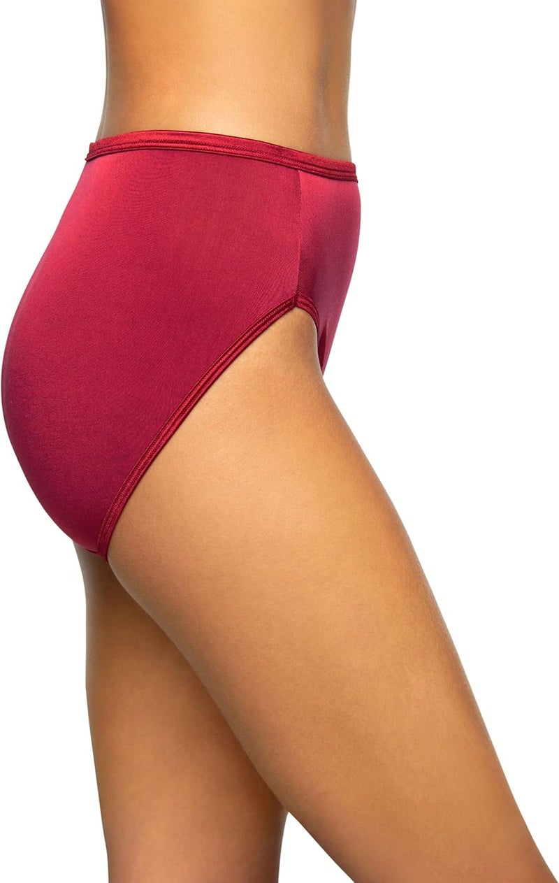 Vanity Fair Women's Illumination Hi Cut Panty in Gallahad Red - Image 2